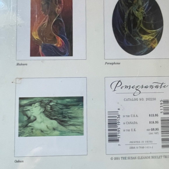 Goddesses 2002 Calendar Sealed Susan Seddon Boulet Psibyjngs 12 by 12 - Picture 7 of 12